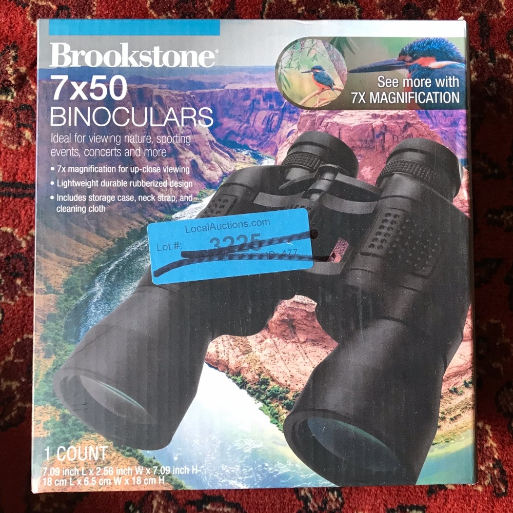 LAST ONE! BROOKSTONE 7X50 NEW BINOCULARS Factory Sealed
